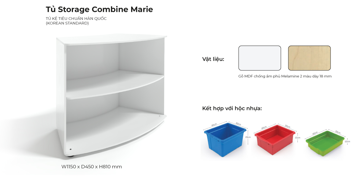 Tổng Hợp Đặc Điểm Tủ Storage Combine Maria