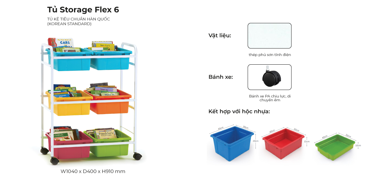 Tổng Hợp Đặc Điểm Tủ Storage Flex 6
