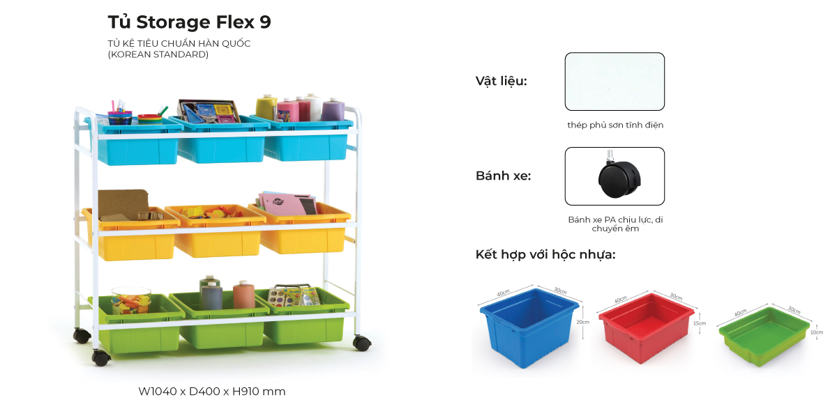 Tổng Hợp Đặc Điểm Tủ Storage Flex 9