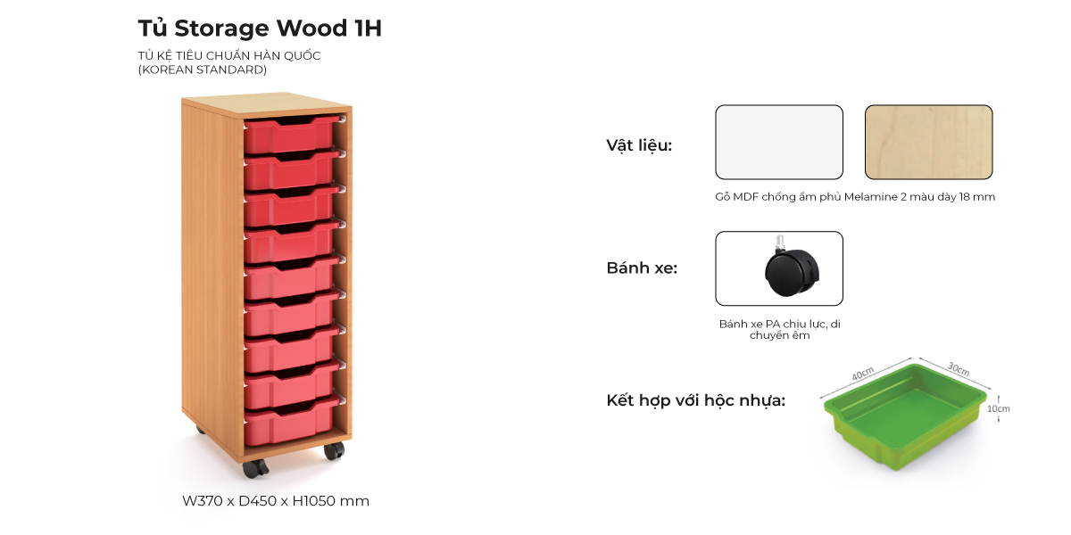 Tổng Hợp Đặc Điểm Tủ Storage Wood 1H
