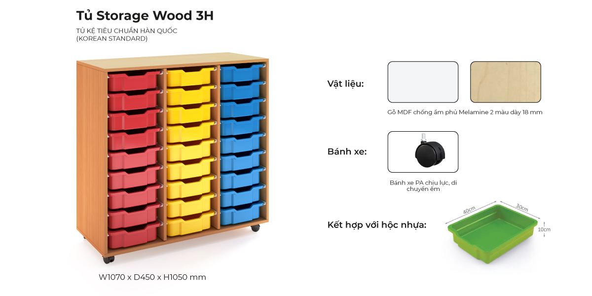 Tổng Hợp Đặc Điểm Tủ Storage Wood 3H