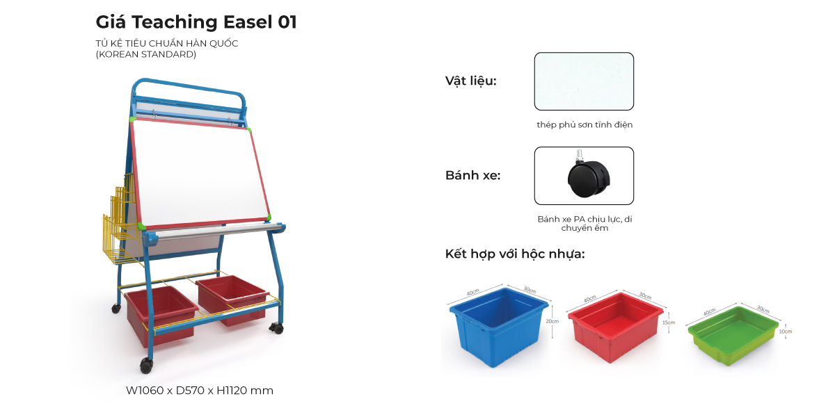 Tổng hợp đặc điểm Giá Teaching Easel 01