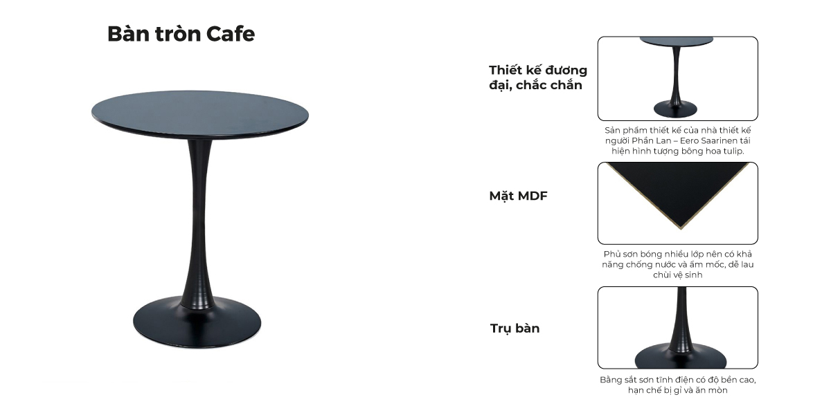 Tổng Hợp Đặc Điểm Bàn Tròn Cafe