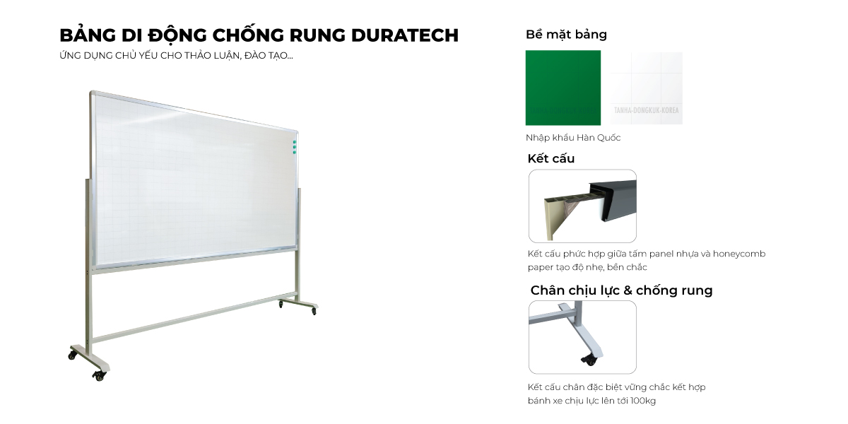 Tổng Hợp Đặc Điểm Sản Phẩm Bảng Di Động Duratech