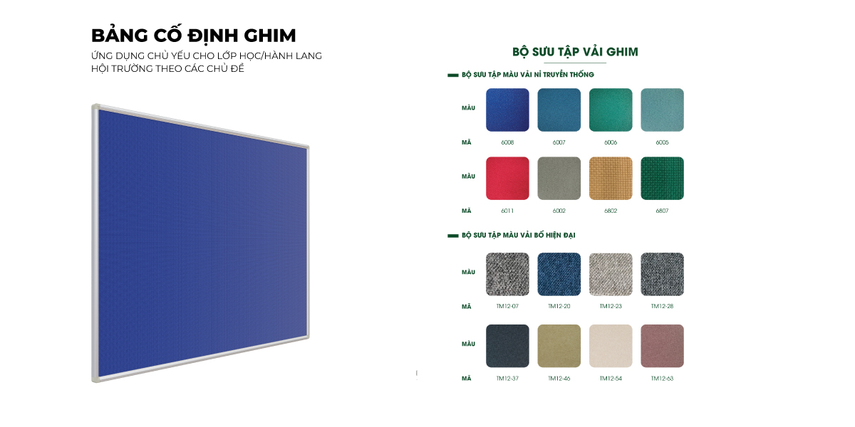 Tổng Hợp Đặc Điểm Sản Phẩm Bảng Ghim