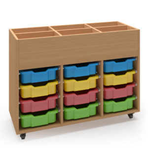 Tủ Storage Wood Shelf - 12 Ngăn