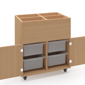 Tủ Storage Wood Shelf - Có Cánh