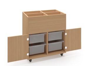 Tủ Storage Wood Shelf - Có Cánh