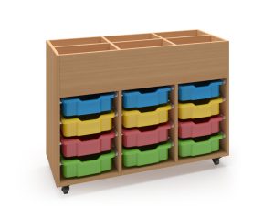 Tủ Storage Wood Shelf - 12 Ngăn