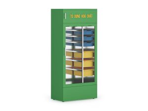 Tủ Đựng Hóa Chất INOX Nhiều Ngăn