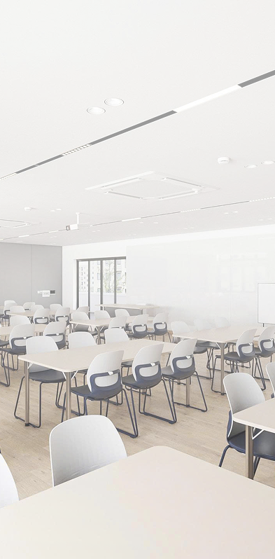 Giải pháp nội thất giáo dục </br>
[{hiện đại và linh hoạt}]